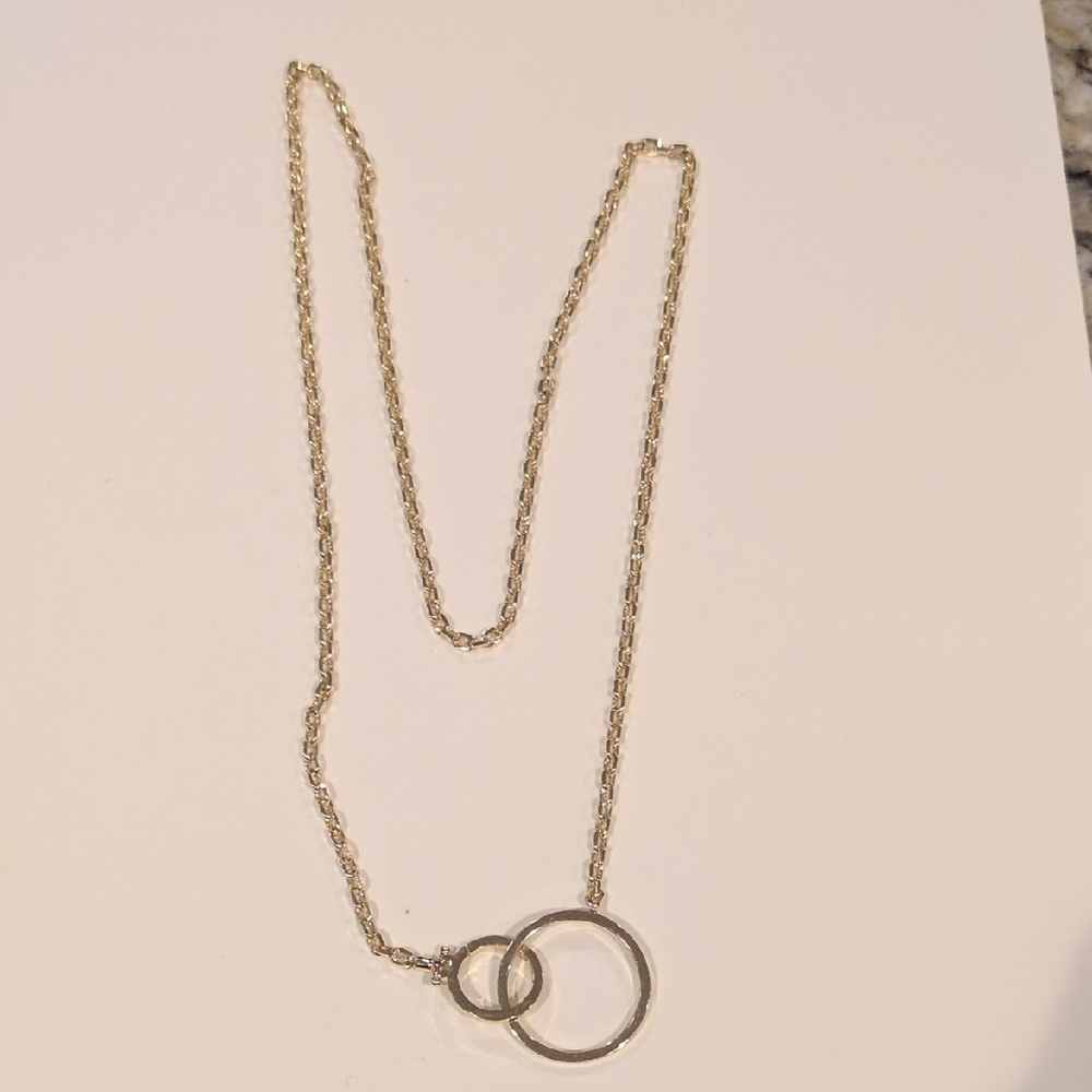 Gorjana Gold Necklace with Interlocking Circles